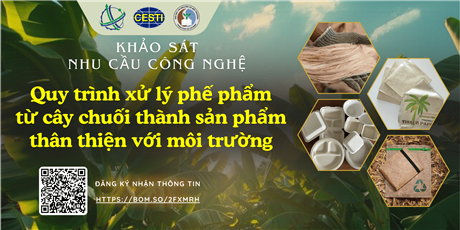 Khảo sát nhu cầu chuyển giao “Quy trình xử lý phế phẩm từ cây chuối thành sản phẩm thân thiện với môi trường”
